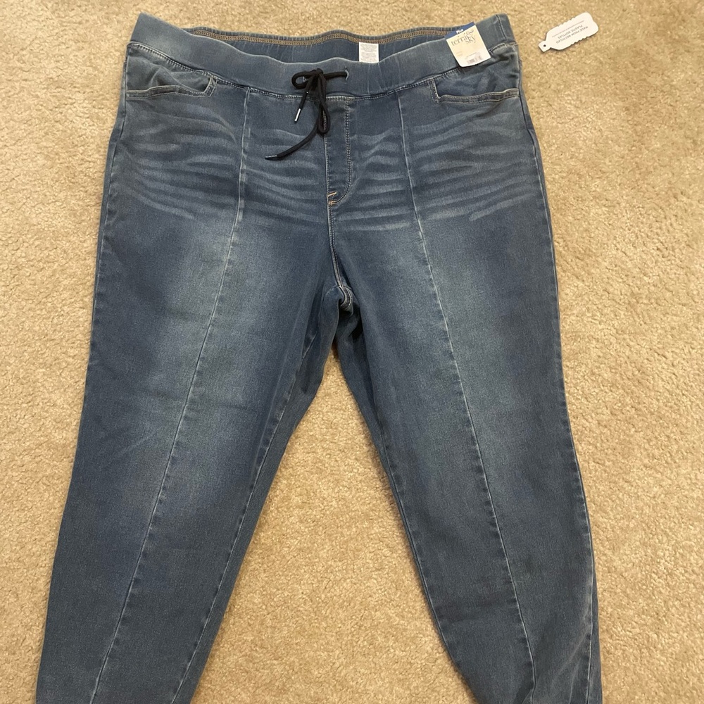 NWT Knit denim joggers